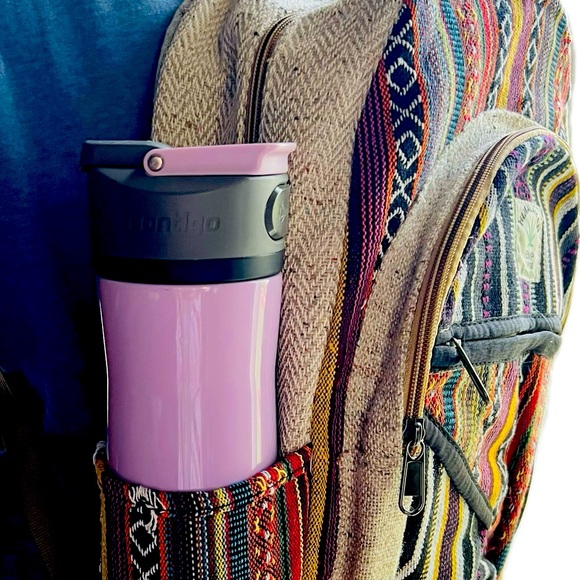 Unisex Pure Himalayan Hemp Backpack with Laptop Compartment and multiple pockets - Picture 3 of 3